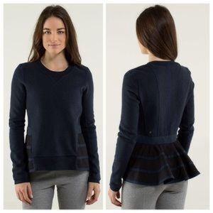 Lululemon Ruffled Pullover Navy 6